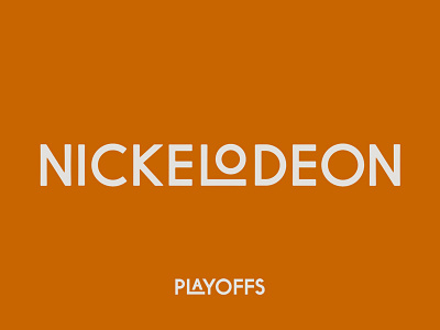 PLAYOFF: Nickelodeon 90’s Shows branding illustration nickelodeon playoff playoffs rebrand tv type typography