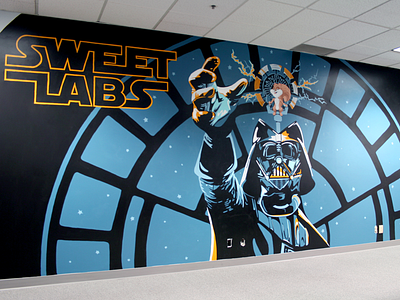 Sweet Wars Mural illustration mural star wars