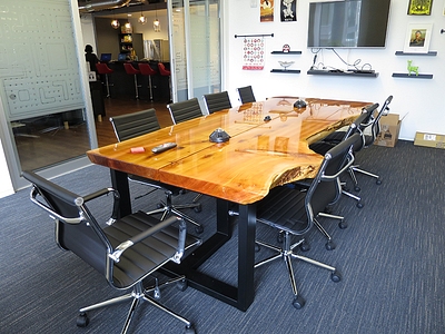 Formal Table Design cedar interior design office resin table wood