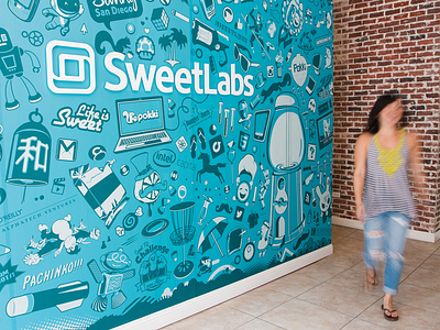 SweetLabs Collage Mural