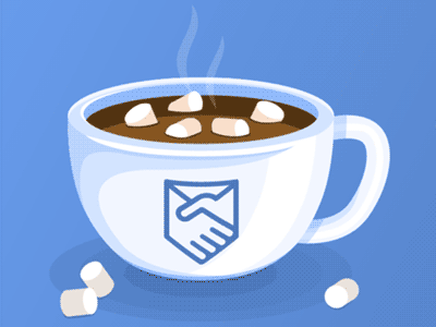 Remitly Hot Coco animation gif hot coco marshmallows remitly steam