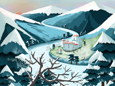 That's what winter should look like. design illustration stars