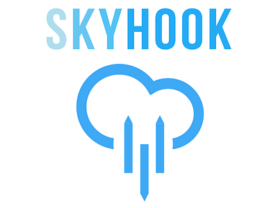 Skyhook Logo bitcoin branding cloud design hook identity logo mark sky typography