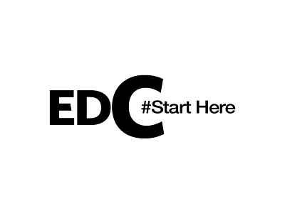 EDC Logo & Slogan black economic edc logo motto slogan start here