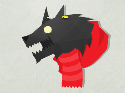 The Big "Hipster" Wolf patterns vector wolf