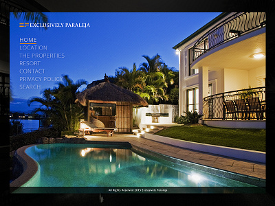 Exclusively... big image dark elegant house minimalist real estate simple website