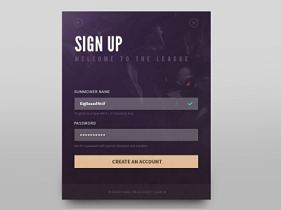 Daily UI 001 - Sign Up