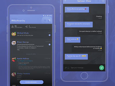 Daily UI 013 - Direct Messaging 013 chat dailyui dark discord message messaging minimal