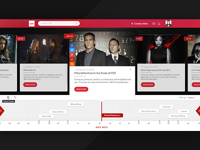 CTM Movie Timeline black concept dashboard design movies red timeline ui ux