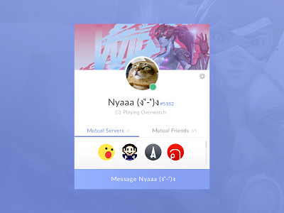 Discord Profile Card By Der Wolfe On Dribbble