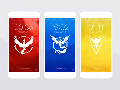 PKMN Go Wallpapers [9:16] freebie instinct iphone mystic pokemon pokemon go teams valor wallpaper