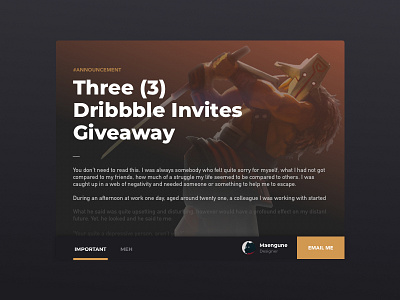 [Closed] Three Dribbble Invites