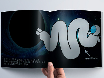 Children's book - Strange Things Happen Around Black Holes black hole black holes book design book illustration books character illustration childrens books design