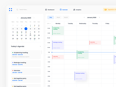 Calendar calendar design ui ux web