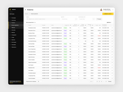 CRM System crm design ui ux