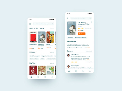 Bookstore bookstore design mobile design ui ux