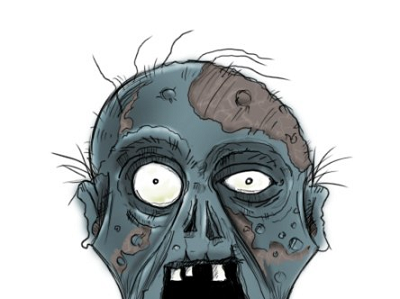 Zombie! braaains illustration zombie
