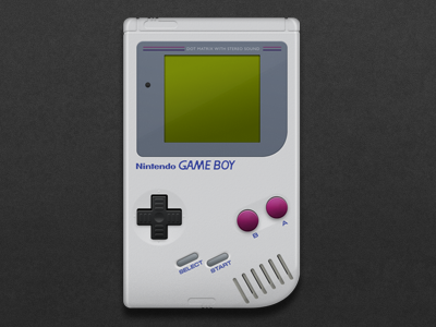 Gameboy Dribbble console gameboy nintendo speed drawing vintage