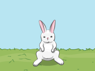 Bunny Jump animated animation bunny bunnycide cartoon gif illustration jump rabbit