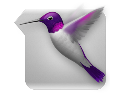 Tweetie Icon 3d bird humming hummingbird icon osx tweetie