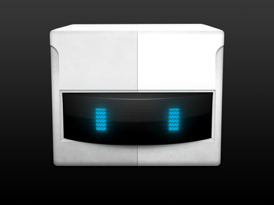 Bot 2 app bot dot eva eve finder icon lcd mac matrix osx robot wall e