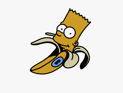 Bart Banana banana branding dribble illustration procreate