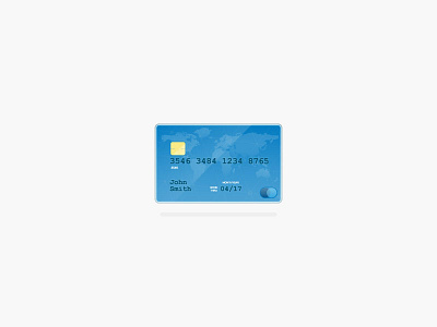 Credit credit card illustration
