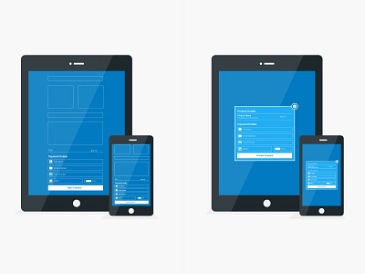 Platform Options flat illustration iphone mobile payments tablet