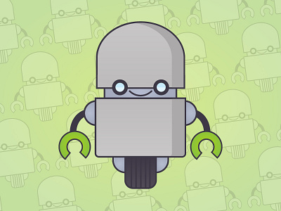 Helpful Little Robot avatar friendly illustration robot