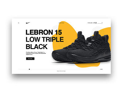 Interface 02 - LEBRON 15 design interface web webdesign