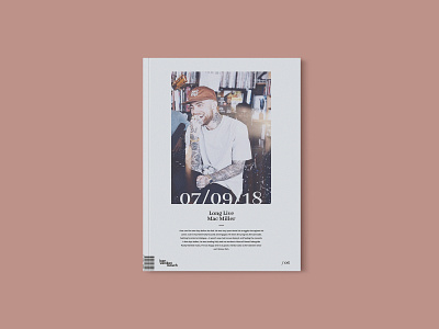 Magazine 04 - LONG LIVE MAC MILLER art cover design graphicdesign magazine