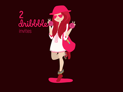 Dribbble Invite design dribbble dribble invite graphics illustraion illustrations invite vector