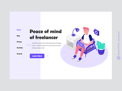 Freelancer Landing page character design design web graphic freelancer freelancer illustration landing design landingpage ui ui design uidesign uiillustration uiux user interface user interfaces