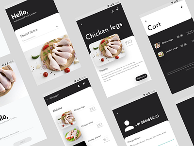 Chicken ordering app design by sulaimaan durrani on Dribbble