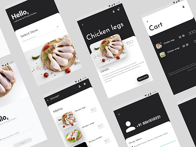 Chicken ordering app design