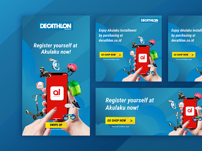 Social Media project for Decathlon Indonesia art direction design growth hacking social media unlimited design visual identity