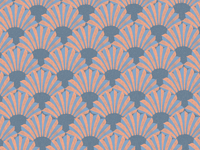 Art Deco palm pattern