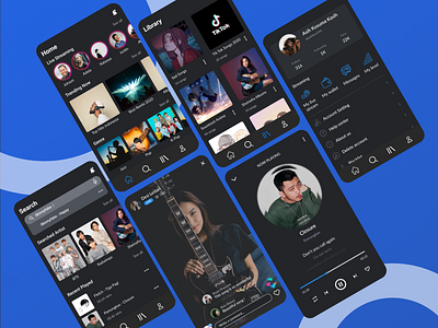 UI Music App - Mobile Design