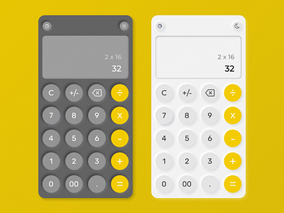 Calculator App - Mobile Design app calculator calculator app calculator ui design ui ui ux design ui kit uidesign uiux ux uxdesign