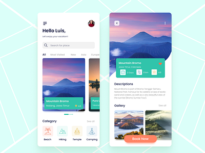 Travel App - Mobile Design app design travel travel agency travel app traveling travelling ui ui ux design ui kit uidesign uiux ux uxdesign