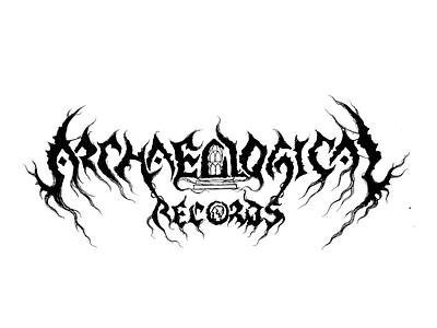 Archaeological Records logotype, first sketch