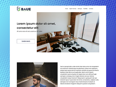 Website Baue Construction clean design landing page ui ux web webdesign website