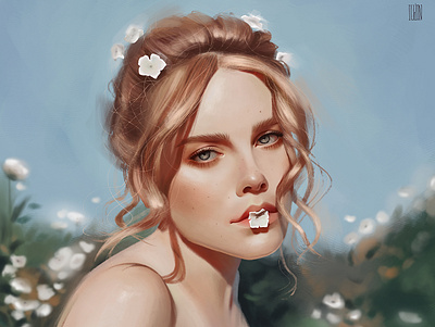 Portrait adobe photoshop digital painting digital portrait digitalart illustration illustration art illustrationartists portrait wacom