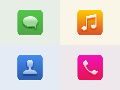 a set of icons