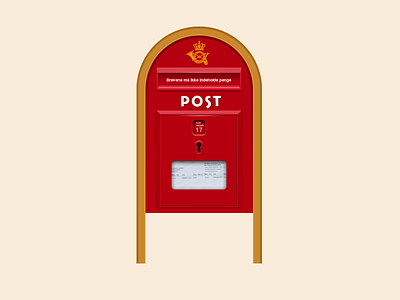 Post box of Danmark