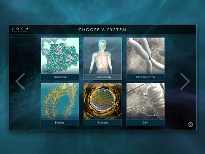 COSM: Worlds Within Worlds - VR selection menu