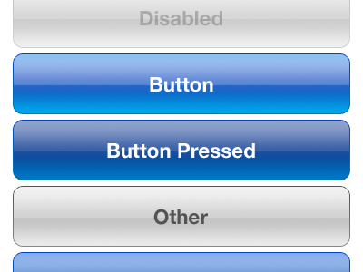 iOS Buttons by Christian Dalonzo on Dribbble