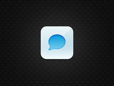 Stream Icon app.net appdotnet black blue icon iphone pattern stream white