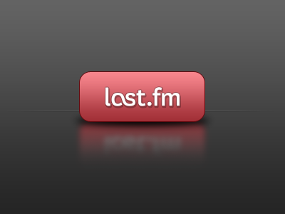 Last.fm Icon black button last last.fm music radio red white