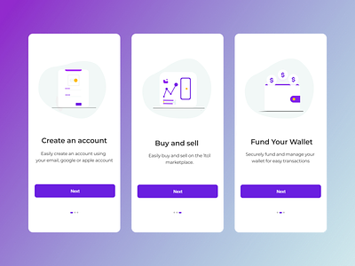 Onboarding process design ui